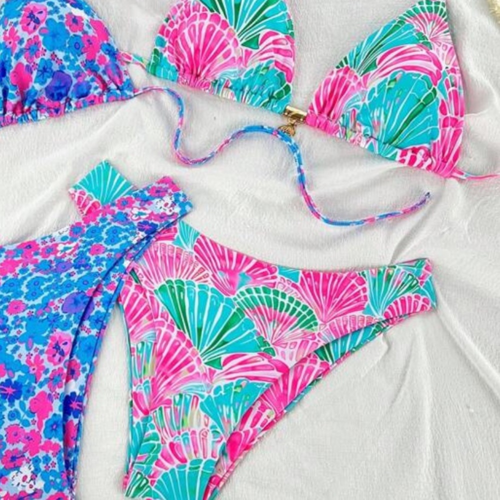 SHEIN Colorful Shell and Starfish Bikini
